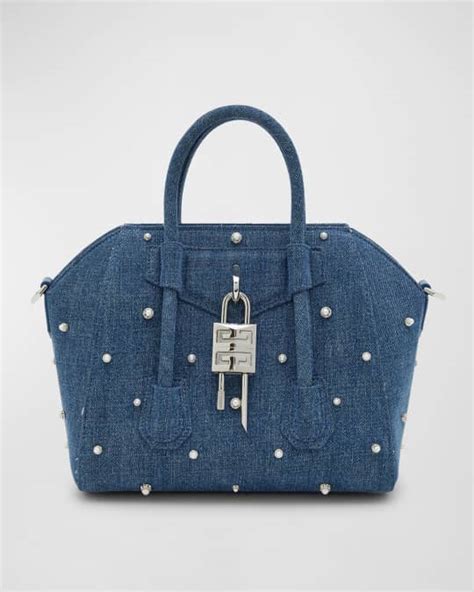 givenchy antigona mini pony brown|mini antigona lock denim tote bag.